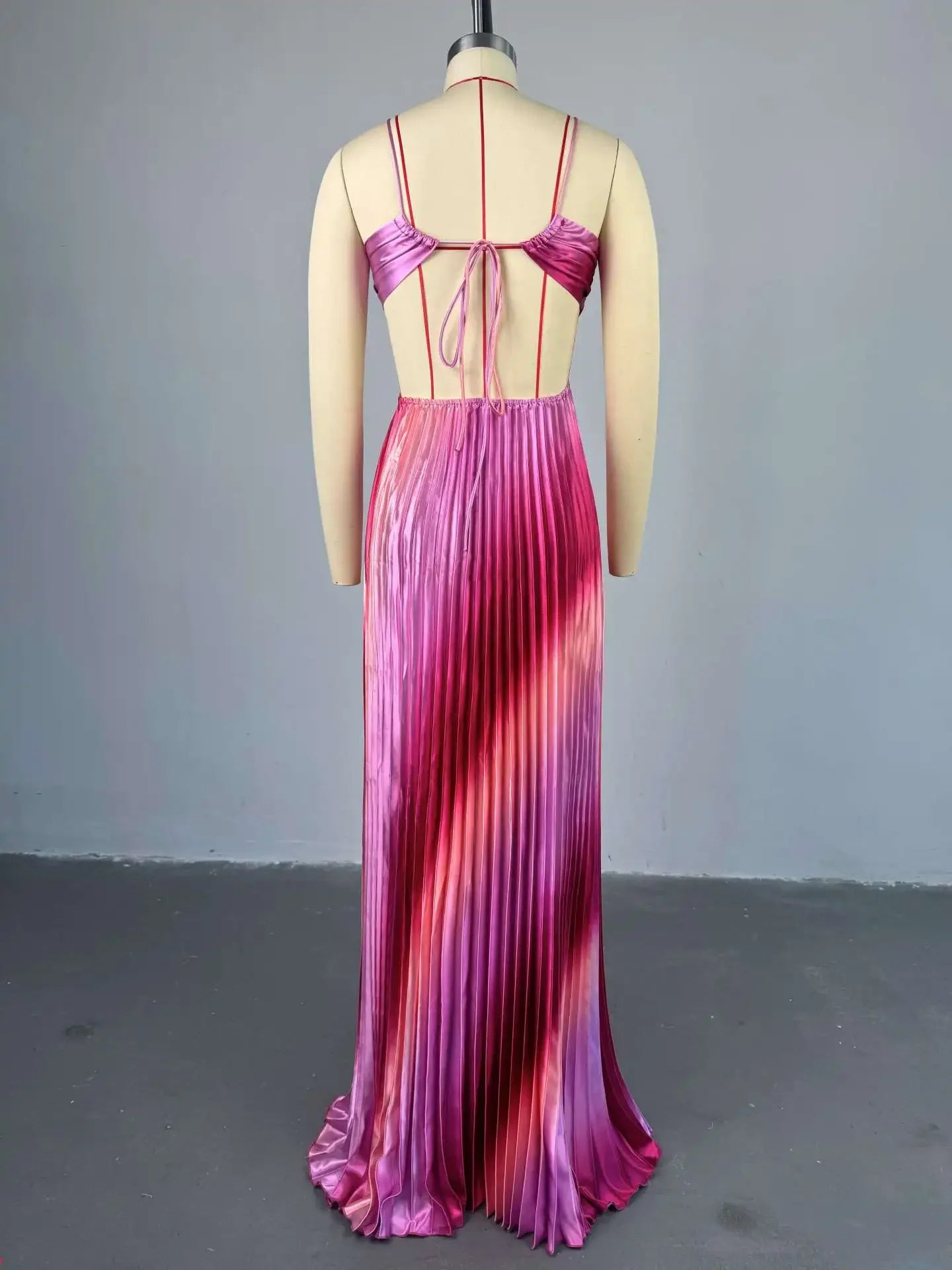Floripa Pink – One Shoulder Slit Maxi Dress