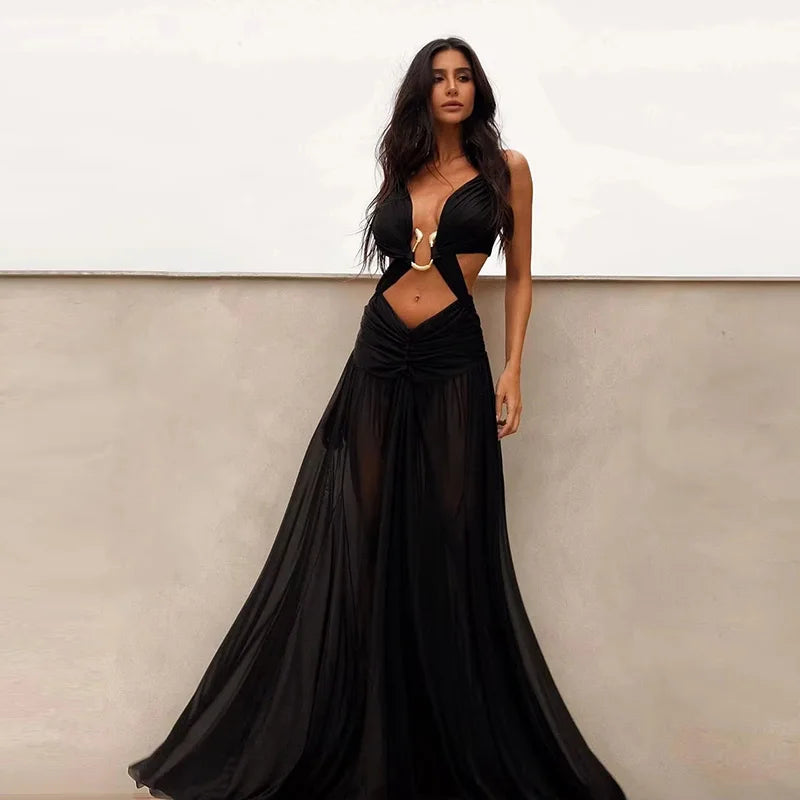 Camboriú Sexy Hollow Out Party Dress Sleeveless Backless