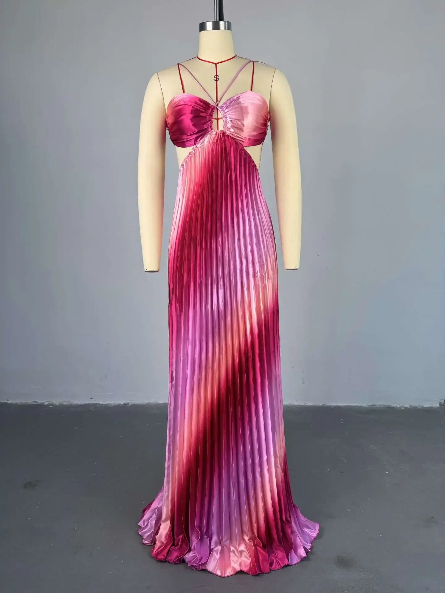Floripa Pink – One Shoulder Slit Maxi Dress