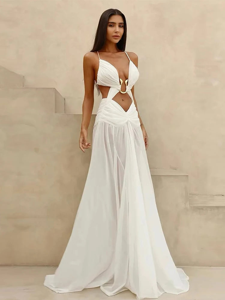 Camboriú Sexy Hollow Out Party Dress Sleeveless Backless