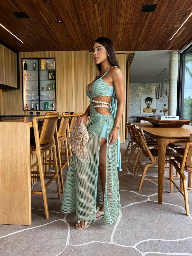 Guarujá Dress V Neck Sleeveless