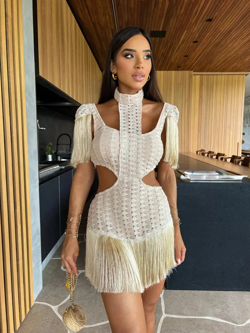 São Miguel dos Milagres Sexy Tassels Skirt Sets Women