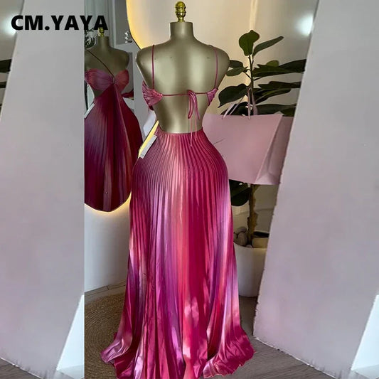 Floripa Pink – One Shoulder Slit Maxi Dress