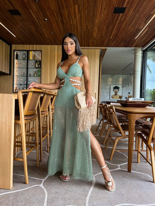 Guarujá Dress V Neck Sleeveless